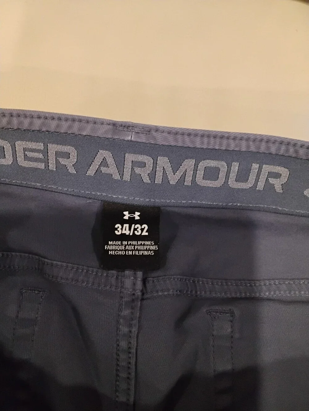 USED Under Armour Blue 98% Cotton Pants 34/32